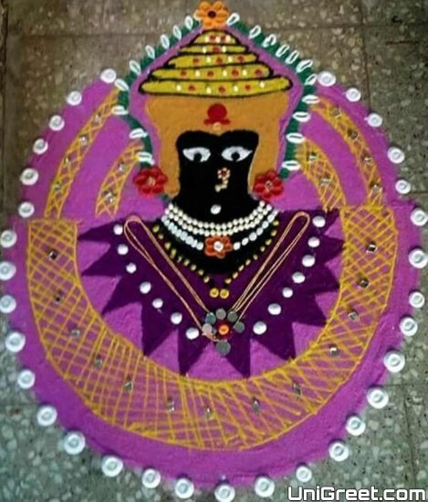 BEST Navratri Special Rangoli Design Images Photos 2022 | नवरात्री स्पेशल रांगोळी