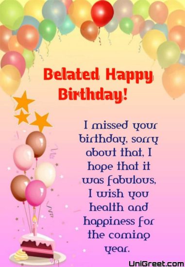 belated birthday images