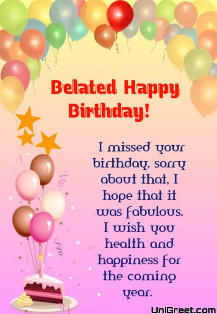 belated birthday images