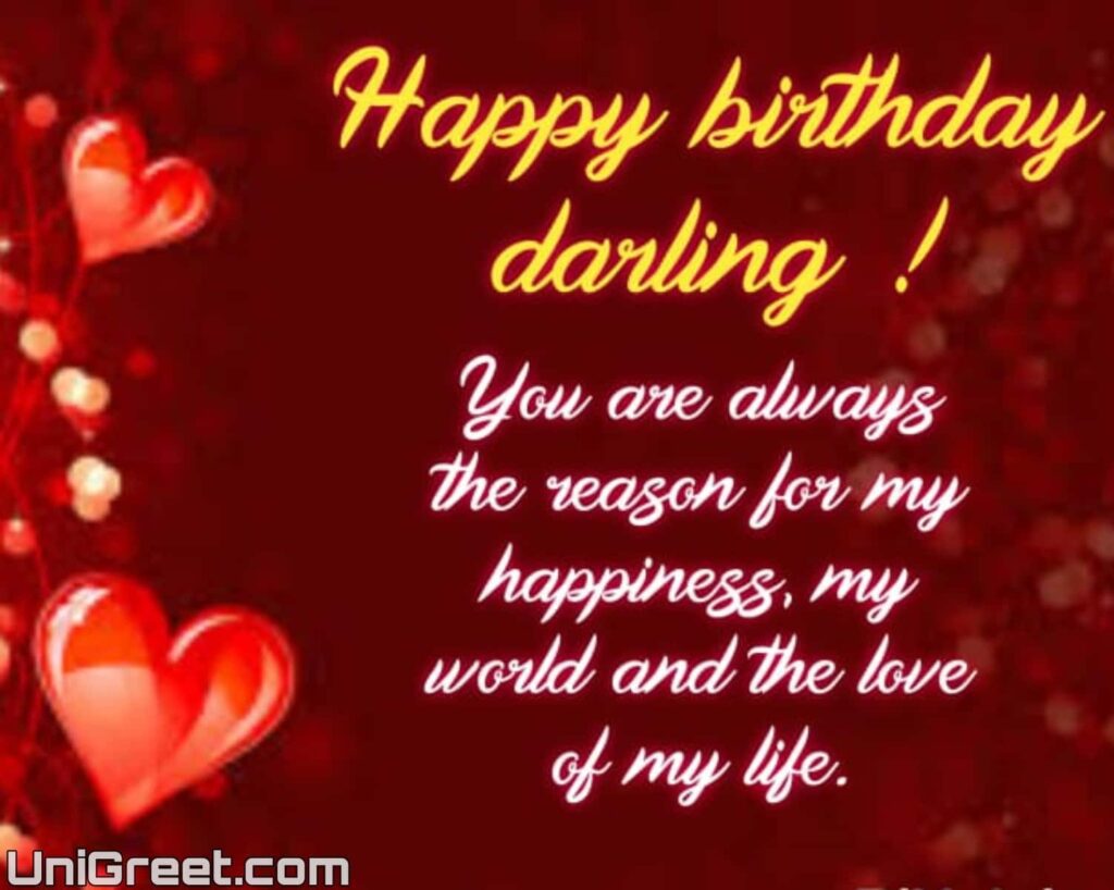Happy Birthday Wishes Images For Him / Husband / Boyfriend happy birthday to darling husband image