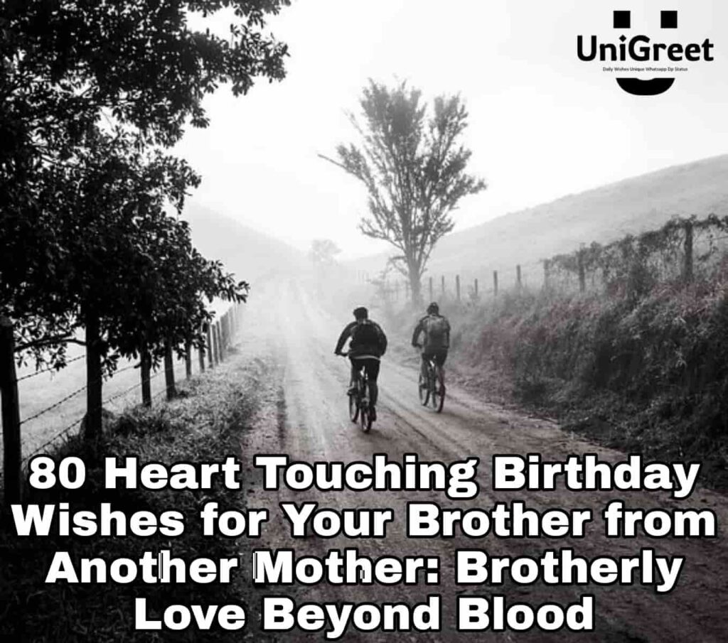 Heart Touching Birthday Wishes for Your Brother from Another Mother: Brotherly Love Beyond Blood Heart touching birthday wishes for brother from another mother
