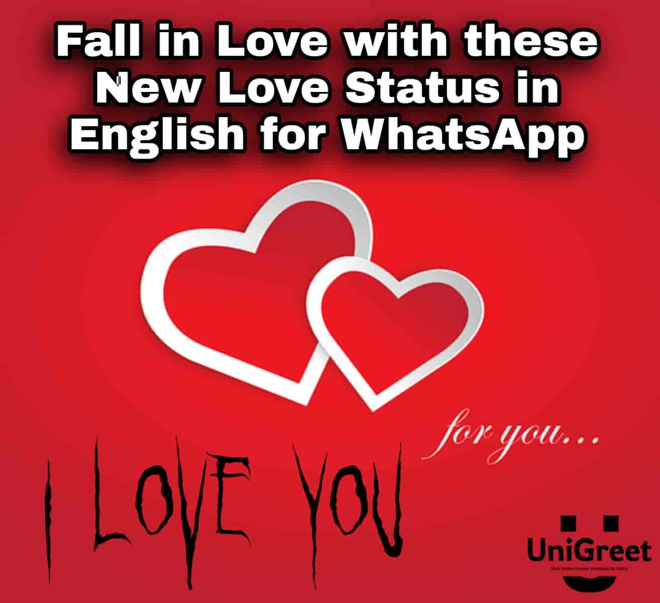 Love Status in English for WhatsApp