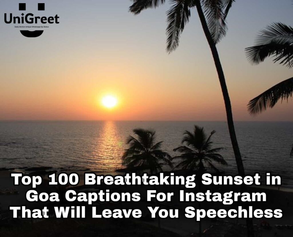 Breathtaking Sunset in Goa Captions That Will Leave You Speechless Sunset in Goa Captions For Instagram