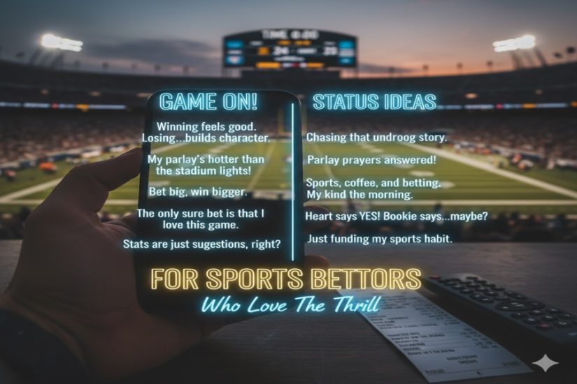 Game On! Captions and Status Ideas for Sports Bettors Who Love the Thrill Game On! Captions and Status Ideas for Sports Bettors Who Love the Thrill